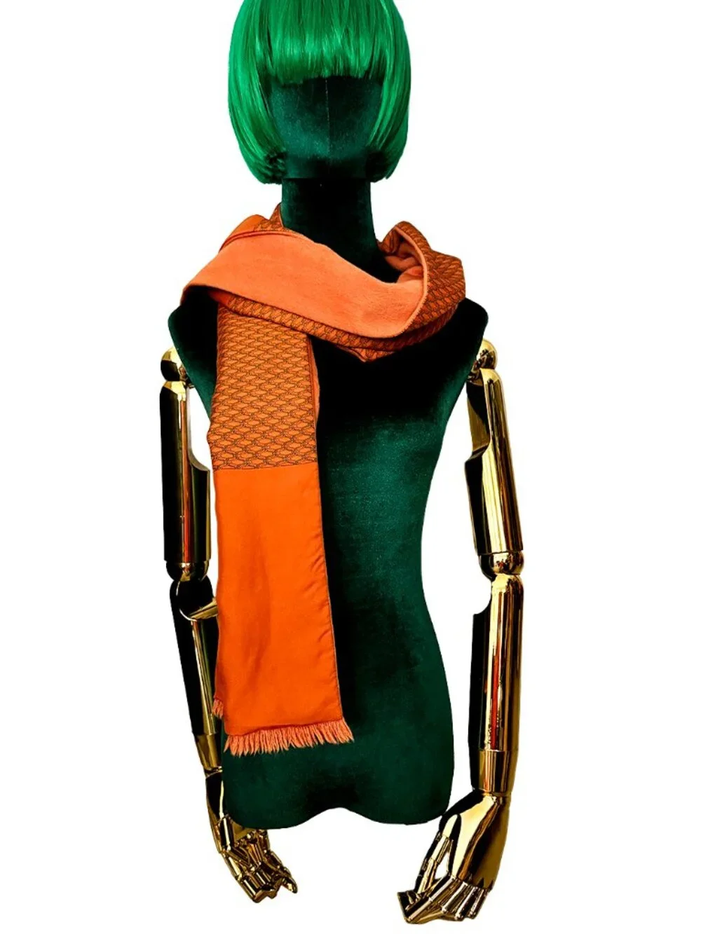 Hermès Long Scarf Angora and Silk
